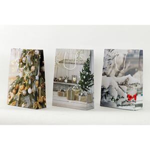 Taška dárková papírová - XL, vánoční motiv AUT123-XL