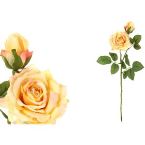 Růže, barva žlutá. Květina umělá. KUM3207