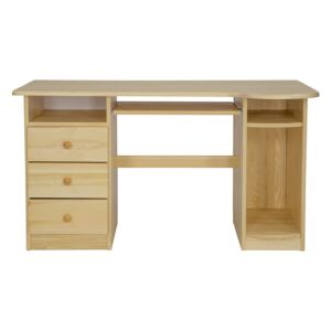 BR102 dřevěný psací stůl z masivní borovice Drewmax (Kvalitní nábytek z borovicového masivu)