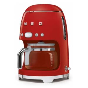 Červený kávovar na filtrovanou kávu SMEG 50's Retro