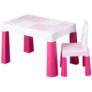 TEGA Dětská sada stoleček a židlička Multifun pink