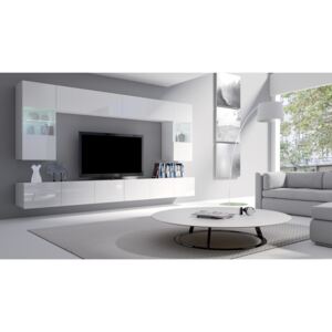 Designová obývací stěna Aries bílá