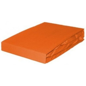 Maxi-Drew Napínací prostěradlo Jersey 120x200 cm světle oranžová