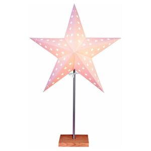 Bílá světelná dekorace Best Season Star, výška 65 cm
