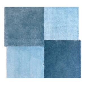 Modrý koberec EMKO Over Square, 250 x 260 cm