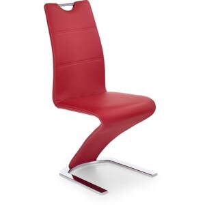 Kovová židle K188, červená