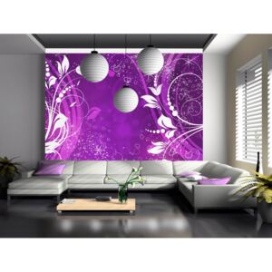 Magické ornamenty - purpurová (150x105 cm) - Murando DeLuxe