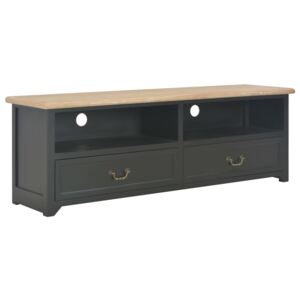 TV stolek - dřevo - černý | 120x40x30 cm