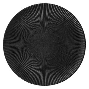 Bloomingville Černý kameninový talíř Neri - 29 cm