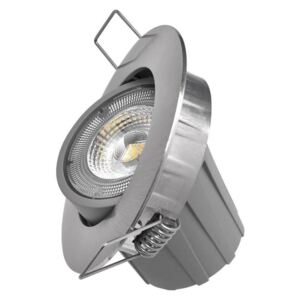 LED bodové svítidlo Exclusive, stříbrné, 8W, neutrální bílá