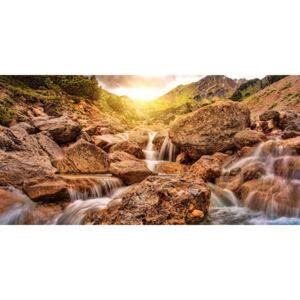 Obraz vysokohorské vodopády
