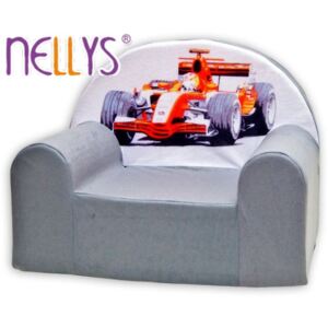NELLYS Dětské křesílko/pohovečka Nellys ® - Formule v šedé