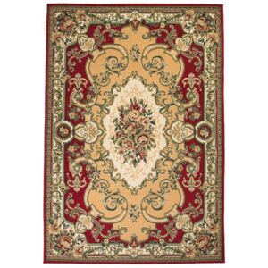 Orientální koberec v perském stylu - červeno-béžový | 80x150 cm