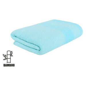Bambusový ručník FLORA modrý