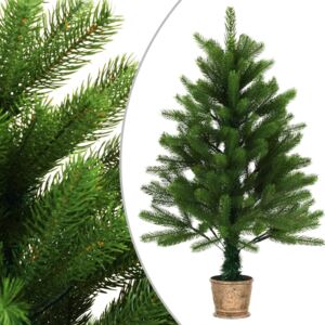Umělý vánoční stromek s košíkem 90 cm zelený