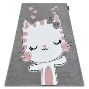 Dětský kusový koberec PetMe Koťátko - šedý