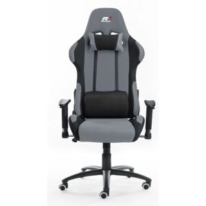 Herní židle k PC Sracer R1 s područkami nosnost 130 kg šedá-černá