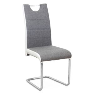 Jídelní židle IZMA Tempo Kondela šedá-bílá