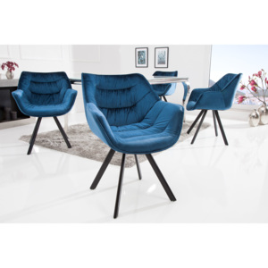 Židlo-křeslo COMFORT SAMT BLUE Nábytek | Jídelní prostory | Jídelní židle