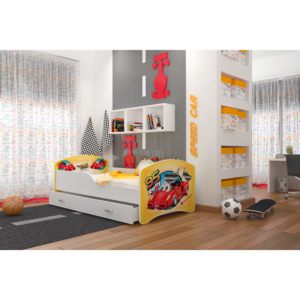 Dětská postel s pohádkovými motivy FRAGA + matrace + rošt ZDARMA 80x180, včetně SZ, VZOR 24