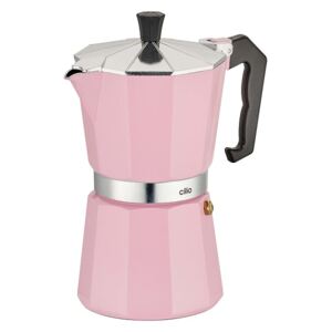 Kávovar espressa Classico na 6 šálků 300 ml, pastelově růžový - Cilio