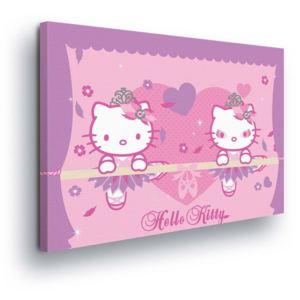 Obraz na plátně - Zamilovaná Hello Kitty 100x75 cm