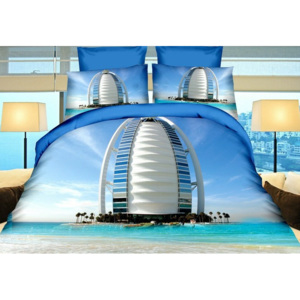 Povlečení 3D DUBAI HOTEL 1x 140x200 cm, 2x povlak 70x80 cm + dárek MyBestHome