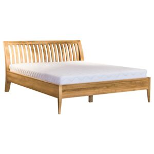 Drewmax LK291 120x200 cm - Dřevěná postel masiv dub dvojlůžko