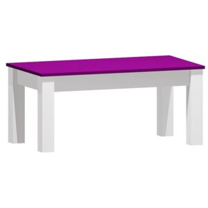 SIMPLE ABS 17 Konferenční stolek (Provedení: bílá | tmavě fialová)
