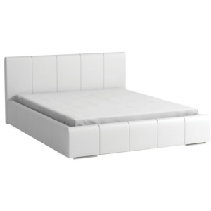 Čalouněná manželská postel v bílé barvě 160x200 KN520