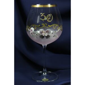 Výroční pohár na 30. narozeniny - NA VÍNO - růžový 650 ml