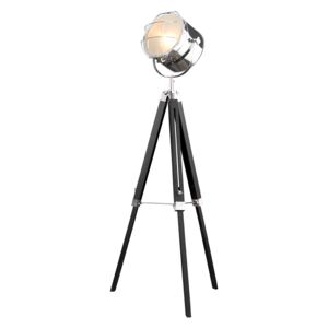Demsa home Stojací lampa TRILIGHT, 110-150 cm, černá, chrom