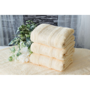XPOSE ® Bambusový ručník CATANIA - vanilková 50x90 cm