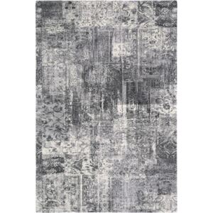 Kusový koberec vlněný Agnella Diamond Eddie Grafitový Šedý (binding) Rozměr: 120x180 cm