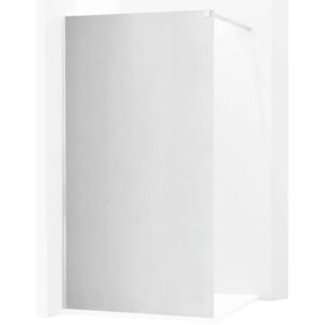 Koupelnová pevná zástěna MEXEN KIOTO WHITE 70 cm - zrcadlový efekt