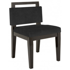 Designová židle Kelly Hoppen The Alice - tmavě šedý samet