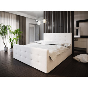 Čalouněná postel BAILANDO 1 + rošt + matrace, 160x200, Cosmic 10