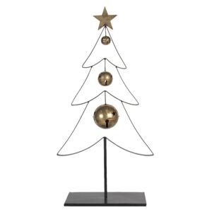 Clayre & Eef - Dekorativní vánoční stromeček s rolničkami 5Y0745