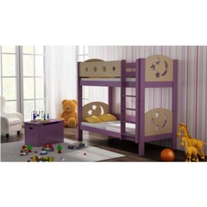 Patrová postel Pina 180/80 cm fialová