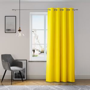 Dekorační závěs GRETA žlutá (1 kus) 1x140x250 cm MyBestHome