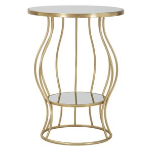 Odkládací stolek Mauro Ferretti Vase 50x68 cm, zlatá/stříbrná