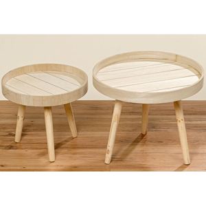 Dřevěný odkládací stolek 50 cm, La Almara