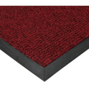 FLOMAT Červená textilní zátěžová čistící rohož Catrine - 50 x 90 x 1,35 cm