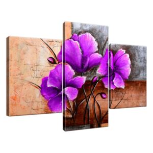 Obraz na plátně Nádherný fialový Vlčí mák 90x60cm 1498A_3B