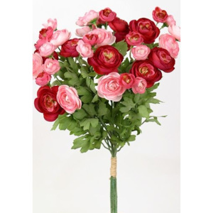Animadecor Umělá květina - Pryskyřník červeno-růžový