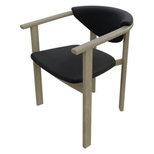 Židle JK27, Barva dřeva: sonoma, Potah: ekokůže Soft 011