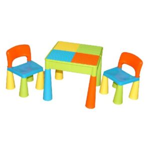 Tega baby Set dětský stůl a dvě židle Mamut - zelená