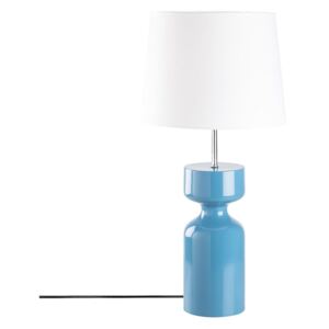 Modrá dřevěná stolní lampa Opviq lights Asteria