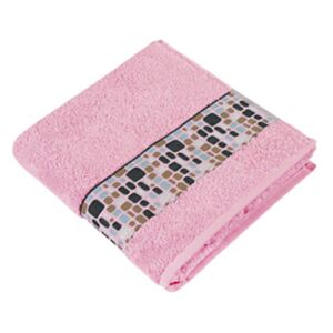 Froté ručník a osuška Kameny - Ručník 50x100 cm růžová Bellatex
