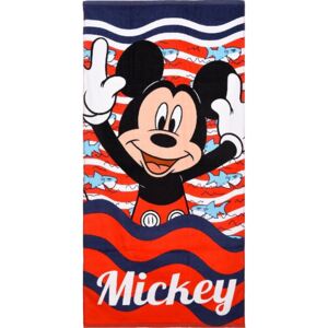 Mickey Mouse červená plážová osuška Velikost: ONE SIZE